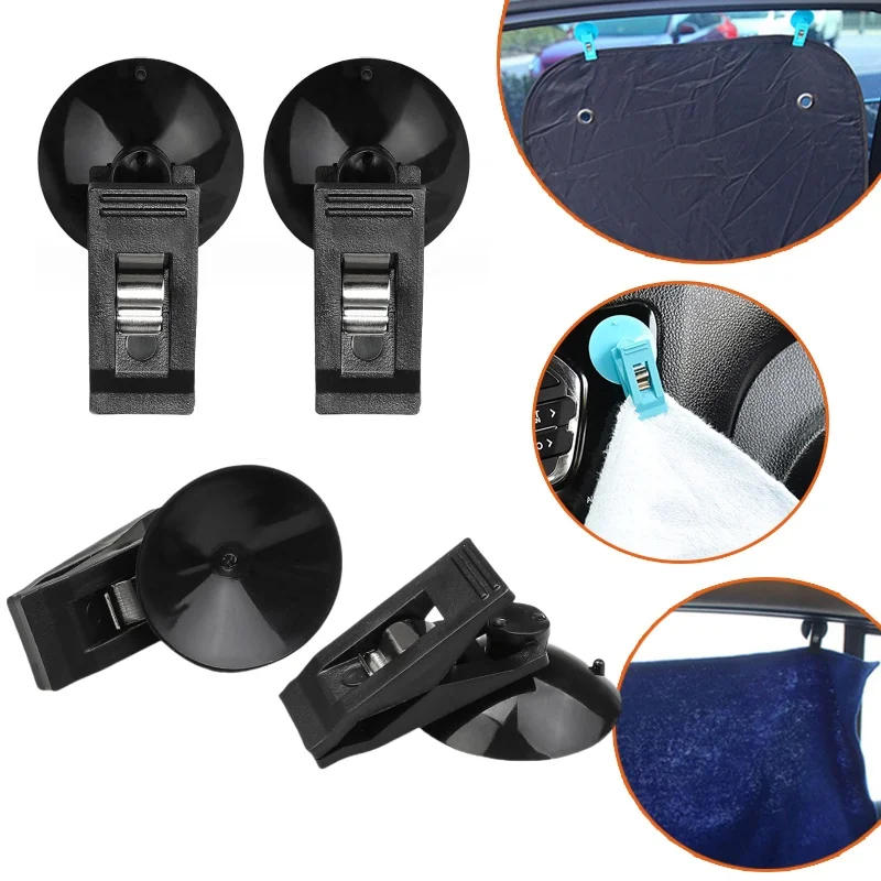 Two Multi-Functional And Portable Glasses Card Ticket Holder for Car Loading Car Interior Suction Cup Holder