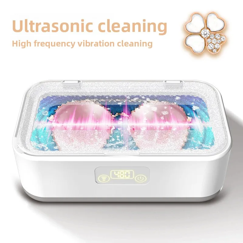 

110 В A5 Ультразвуковая чистящая машина Очиститель зубных протезов Ультразвуковая машина для чистки очков Домашние протезы Ювелирные изделия из нержавеющей стали