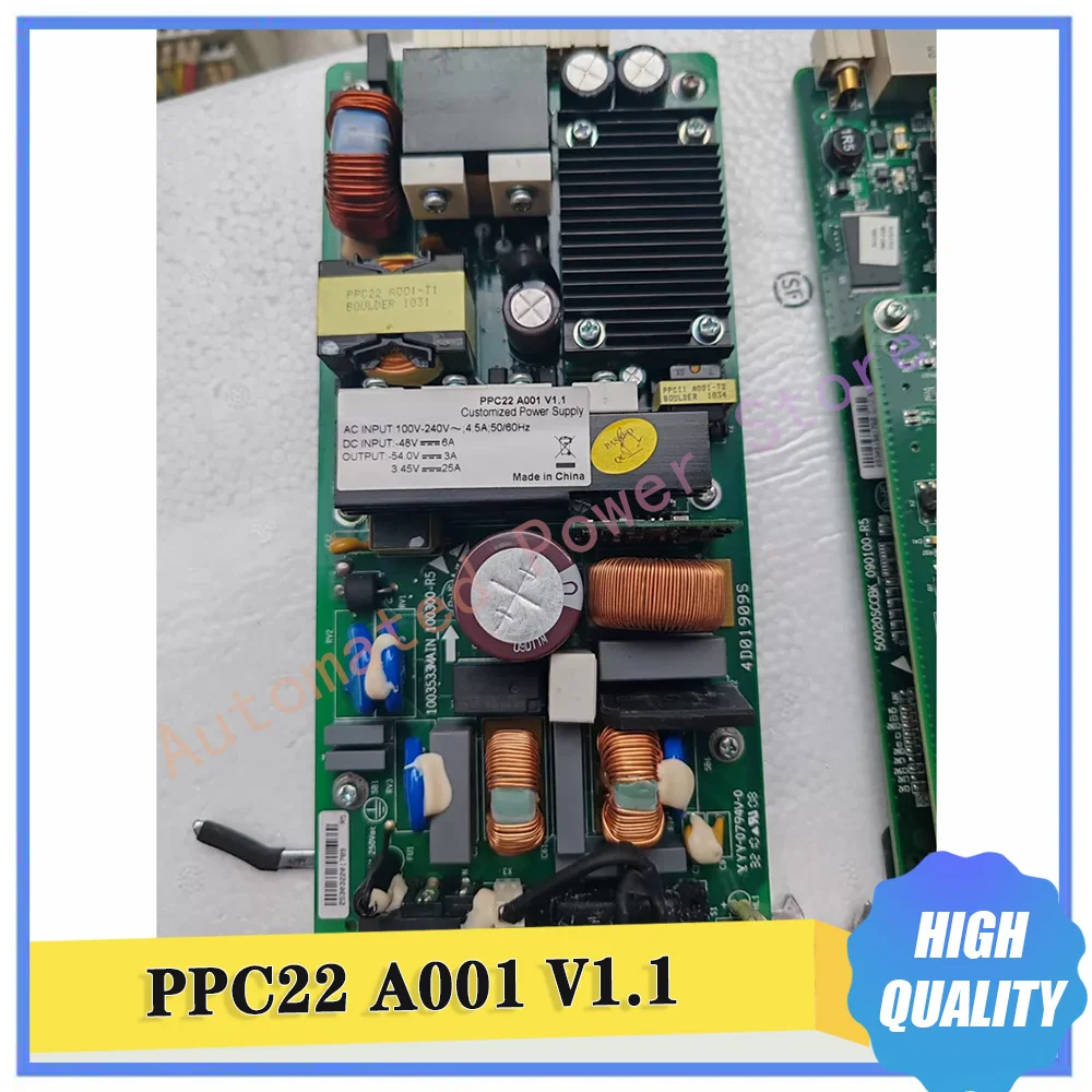 

PPC22 A001 V1.1 Power Board AC Input 100-240V DC Output -48V/5A Or -54V/3.3A