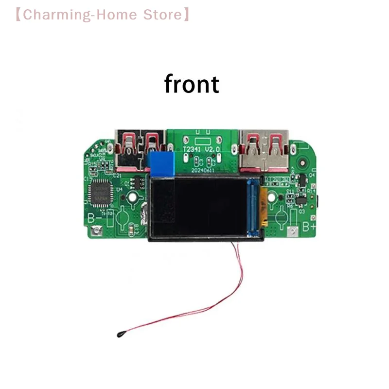 【M】1Pcs Bidirectional Fast Charger  Converter Mobile Power Module DIY Power Motherboard With Display Type-c USB 22.5W