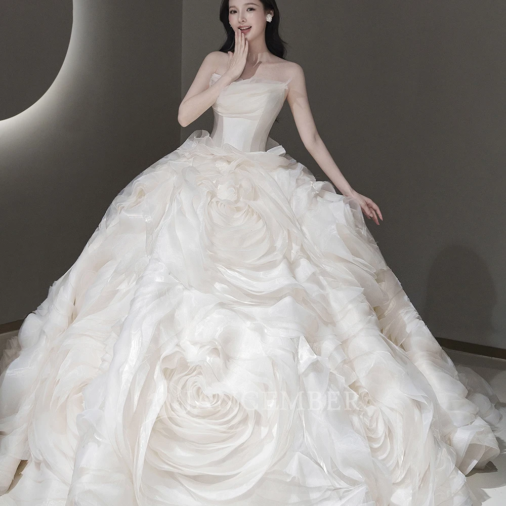 

Satin Handmade Wedding Dress Flash Sale Lace Cathedral Train Sleeveless Lace Up Back Bridal Dress vestido de novia boda 2025