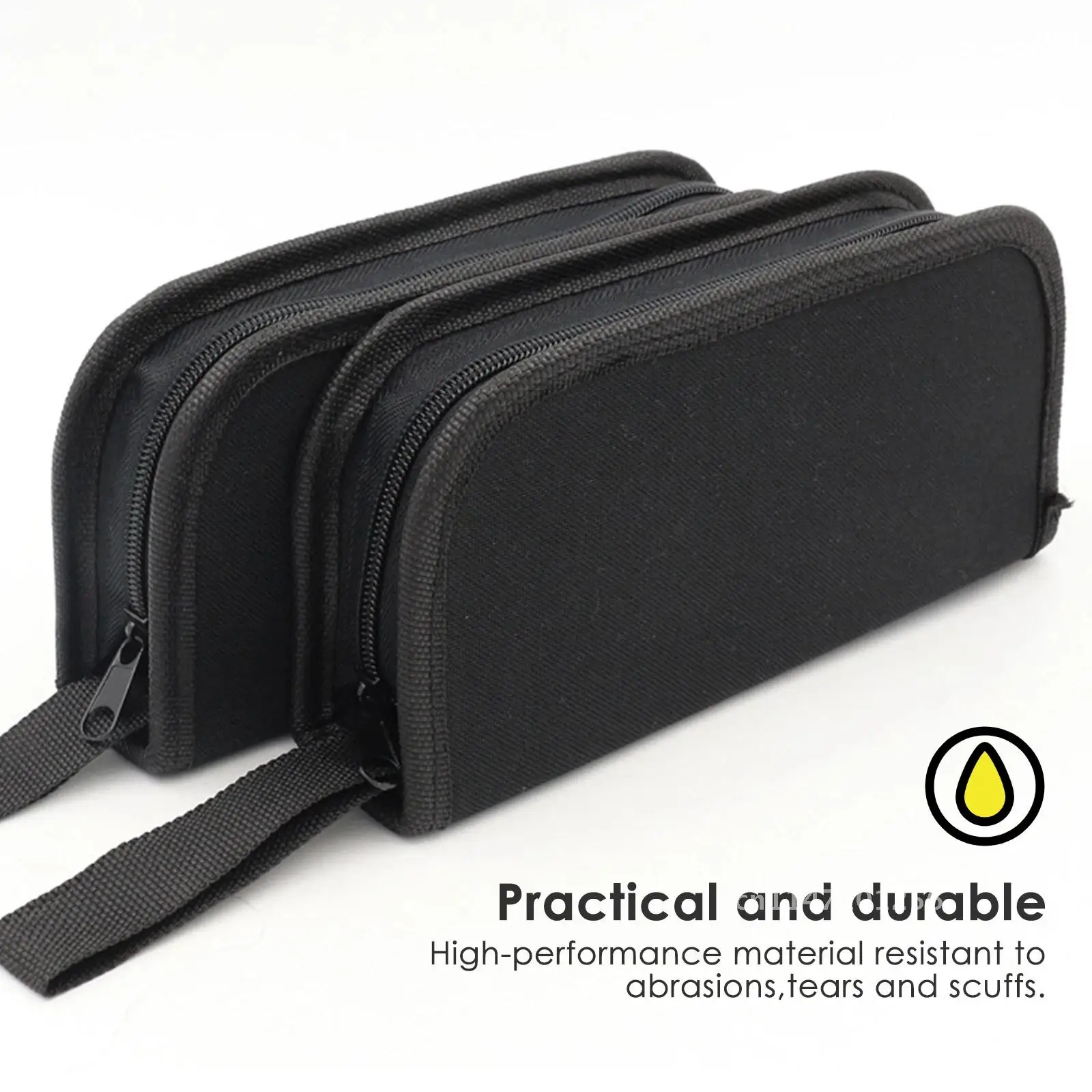 Black Multi-functional Canvas Watch Repair Portable Tool Bag Zipper Storage 600D Oxford Cloth Portable Multifunction Tool Bag