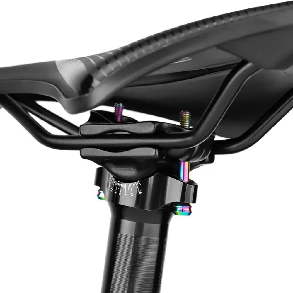 

2Pcs TC4 Titanium Alloy Bike Seat Post Bolts M5*30/40MM Installed Easily Bicycle Saddle Fixed Bolts Universal Durable