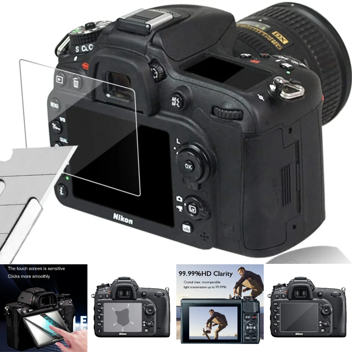 For Nikon D4S D5 D500 D600 D610 D7100 D7200 D750 D780 D800 D800E D810 D850 R8 Silicone Case Bag Soft Shell Photography Protectiv