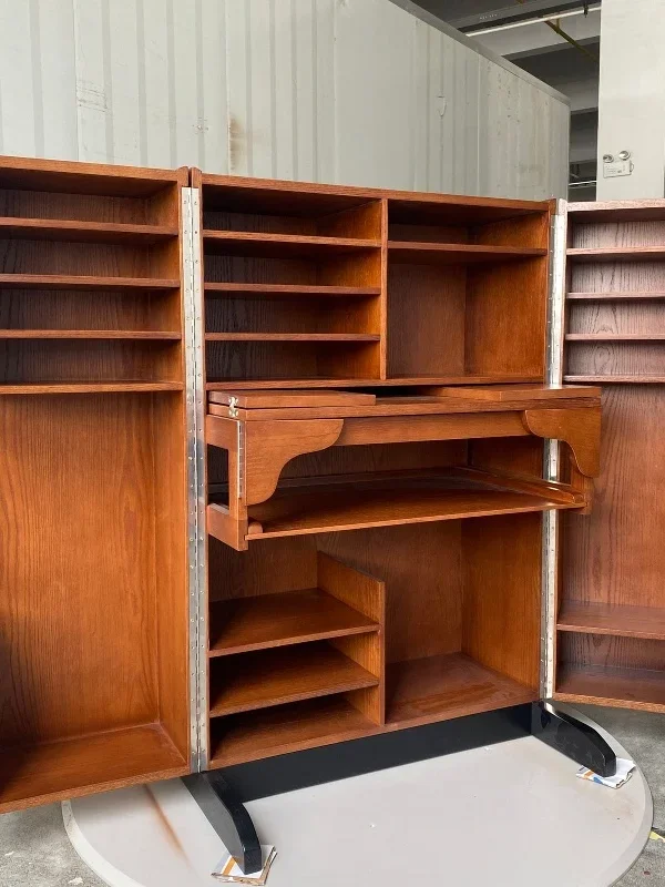 Medieval multi-functional marine board, desk, locker, storage cabinet, makeup table, foldable