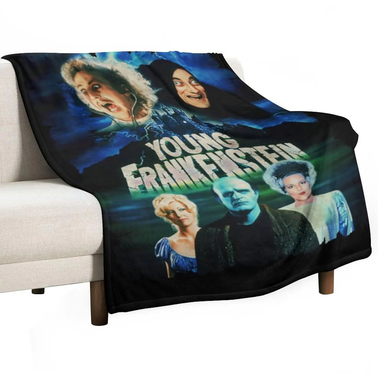Young Frankenstein Vintage TShirt Throw Blanket Tourist Hairy Decorative Beds Sleeping Bag Furrys sofa bed Blankets