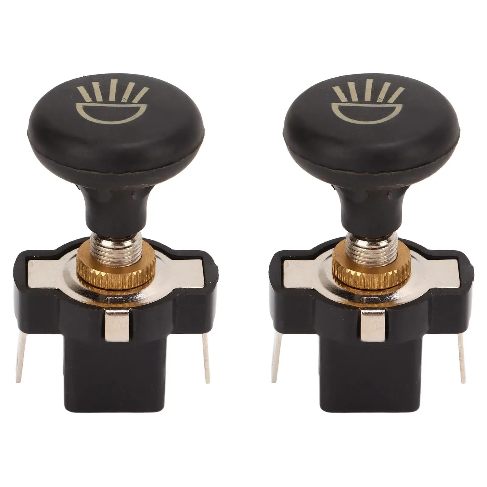 

2 Pcs Headlight Push Pull Switch for GOLF Cart Light Control Switch Button Replacement for e -Z-GO Auto Accessories