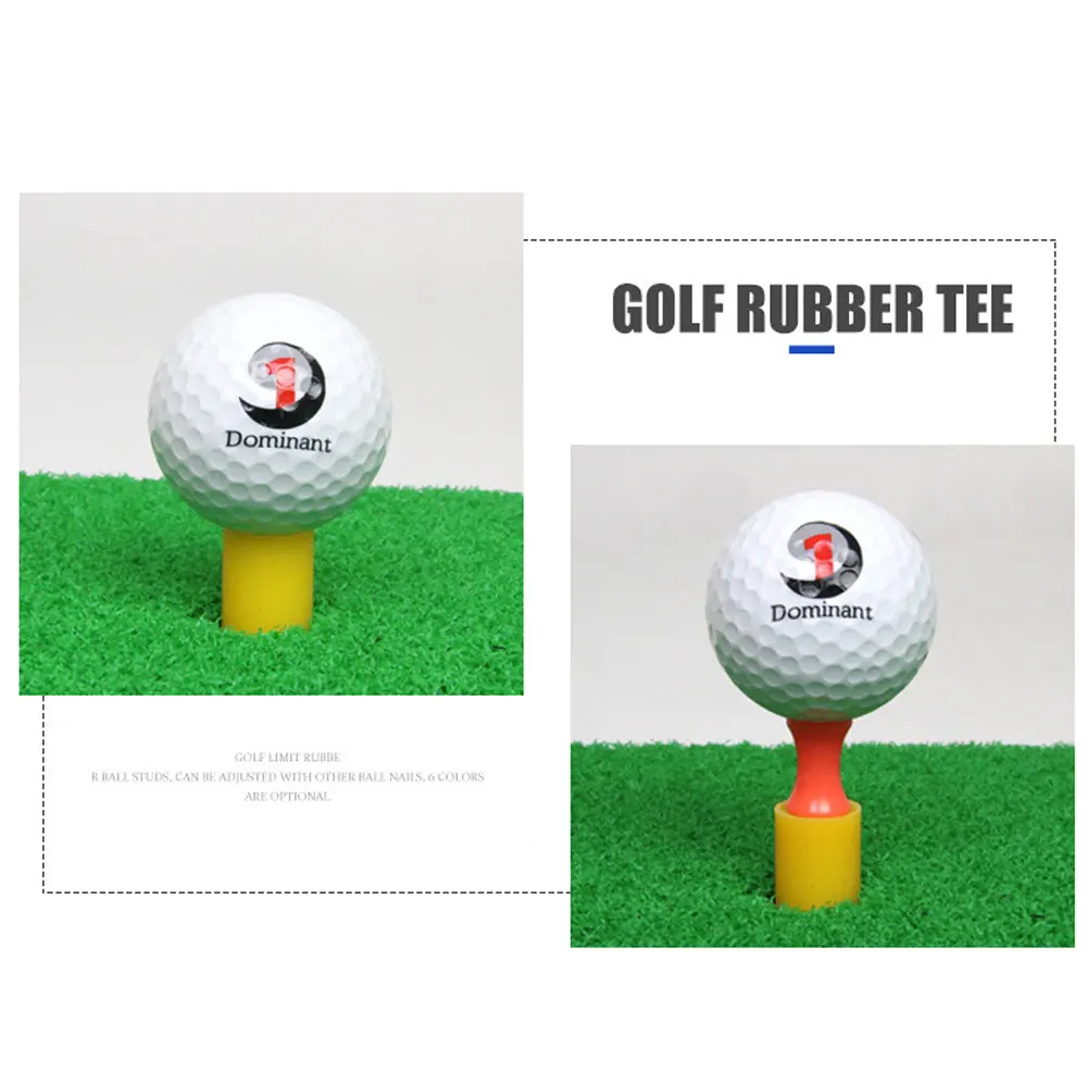 1Pcs 38mm Rubber Golf Tee Stability Tee Holder Golf Training Aid for Practice & Driving Range Mats