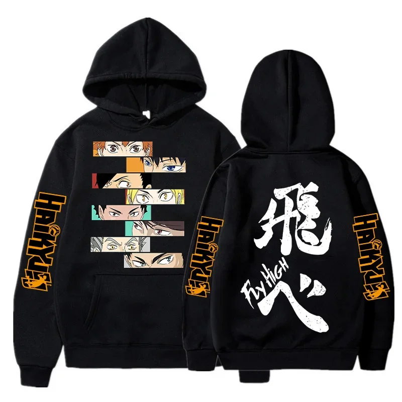 Karas uno fly hohe grafische Hoodies japanische Anime Gothic lustige Streetwear oya oya oya haikyuu koreanischen Stil Harajuku Sweatshirts