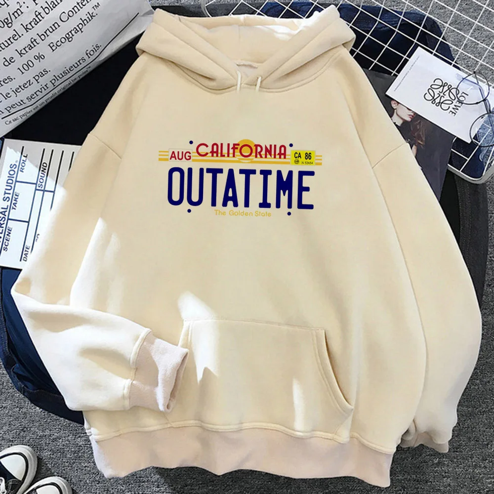 

Back to the Future hoodies women long sleeve top 90s clothes Hood female anime Pullover