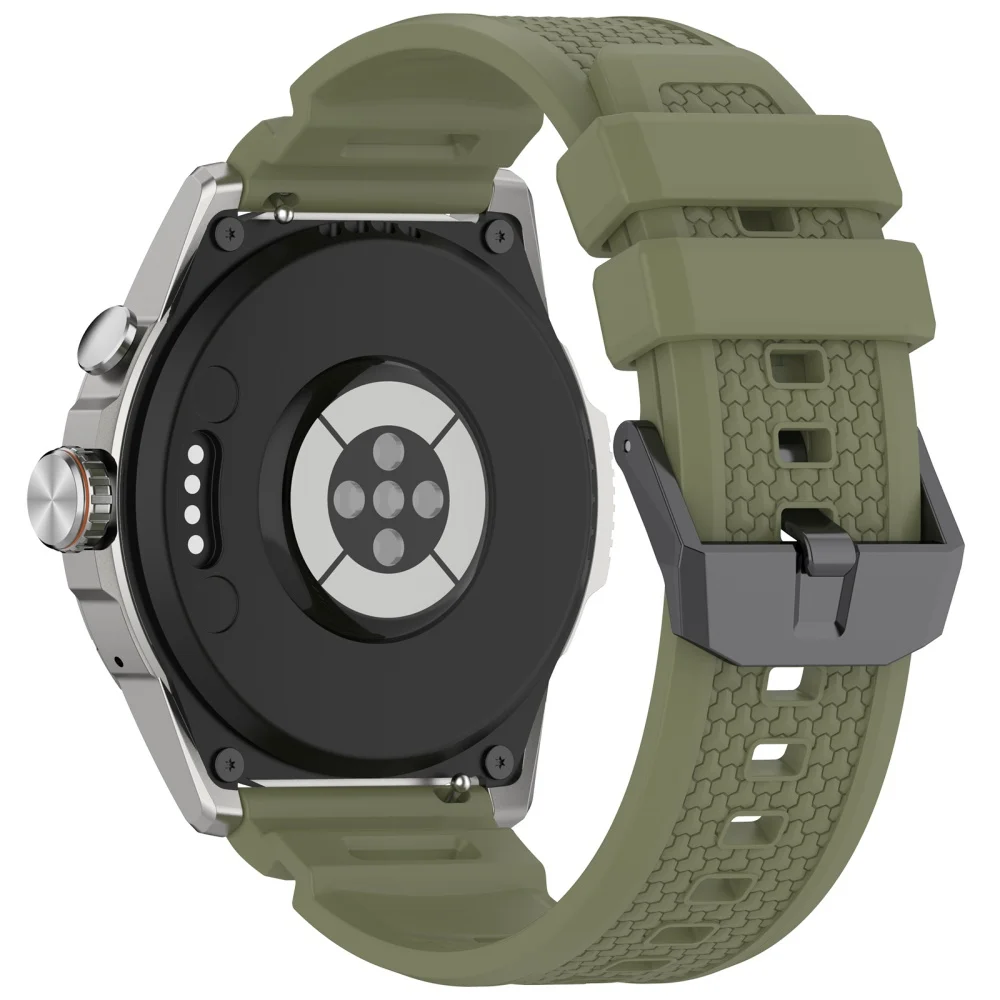 24 مللي متر حزام سيليكون ل Ticwatch أطلس/برو 5/برو 5 إندورو/iTOUCH AIR3 المدرعة استبدال شريط للرسغ ساعة اكسسوارات