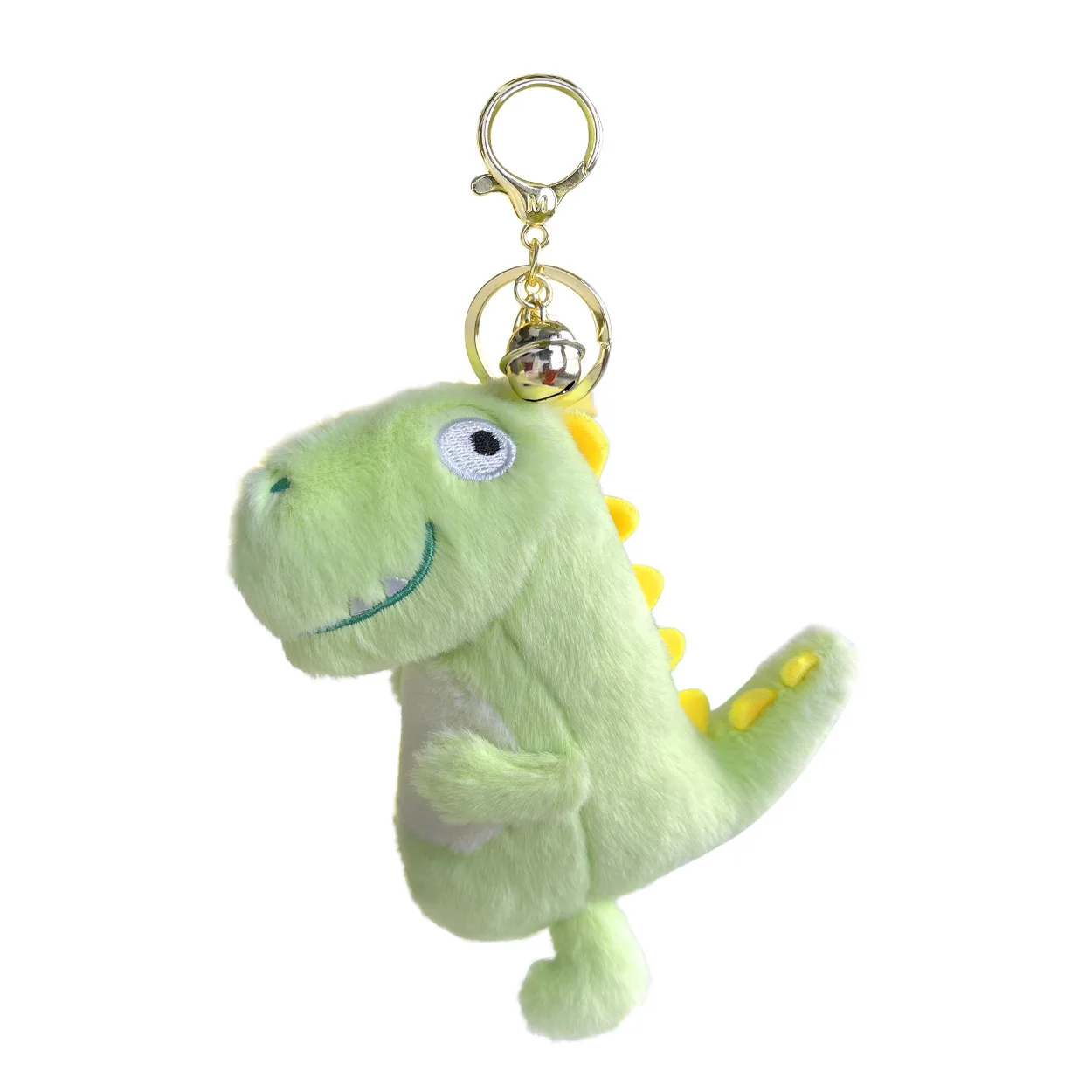 Petit porte-clés dinosaure créatif, sac d'école, pendentif vert dinosaure, peluche mignonne, machine cool, poupée confortable, cadeau pour bébé