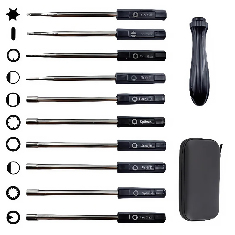 

Набор инструментов для регулировки карбюратора из 10 предметов для 2-тактных двигателей — совместим с бензопилами Husqvarna, Stihl, Echo и триммерами