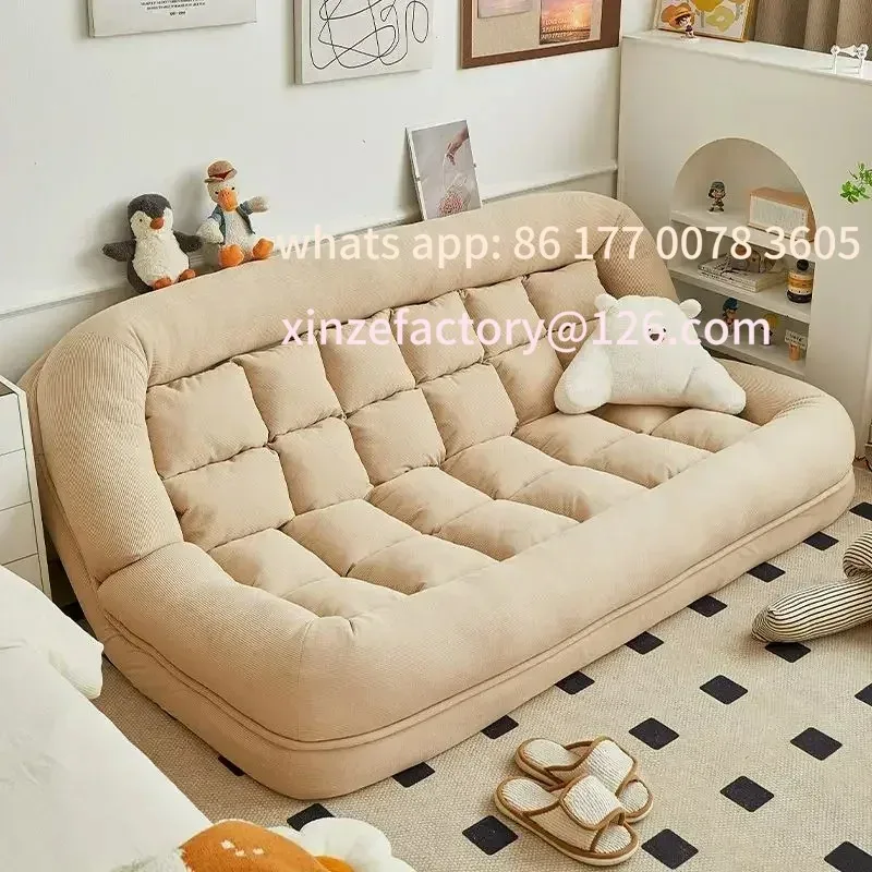 

Customizable Folding Sofa Angle Adjustable Sofa Bed Sleepable Bedroom Living Room LeisureChair Recliner Tatami Seating Furniture