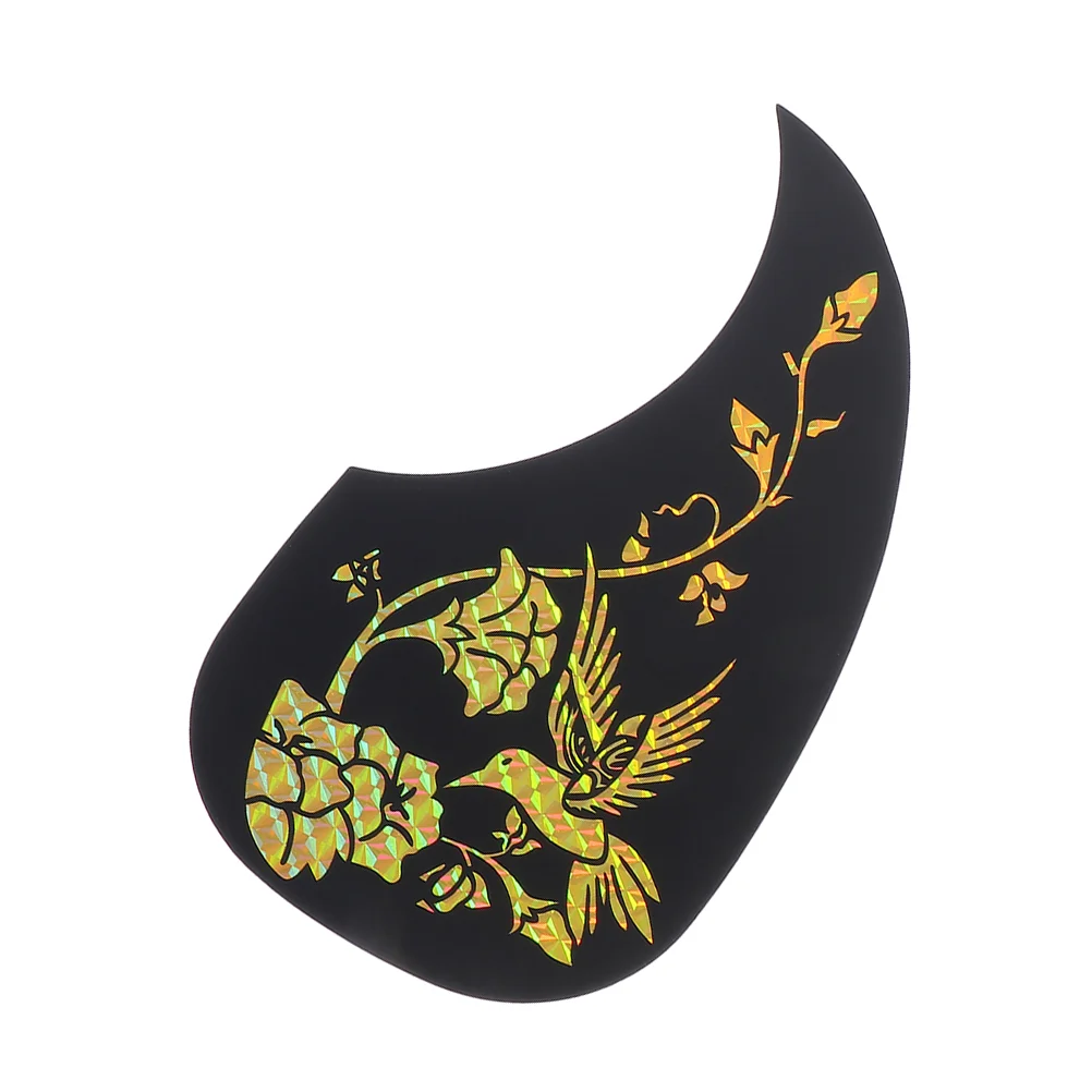 

Bass Pickup Plate Cover Guitar Pickguard Sticker Stickers Golden Plastic