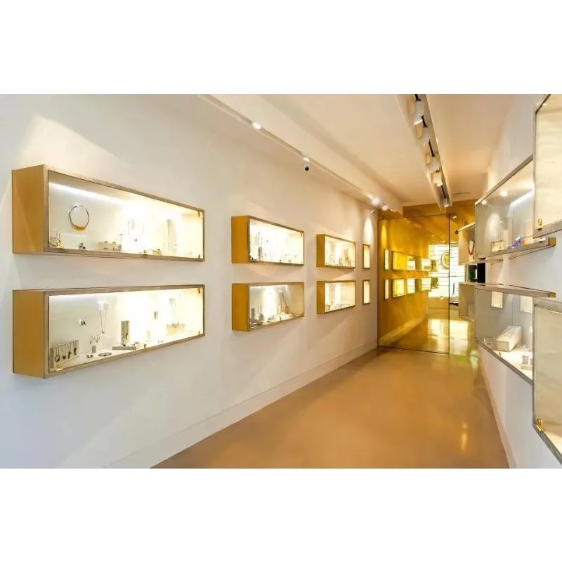 أزياء صغيرة LED الإضاءة عرض موقف خزانة الحائط عرض للمجوهرات ووتش العطور صور حقيبة لعبة #4