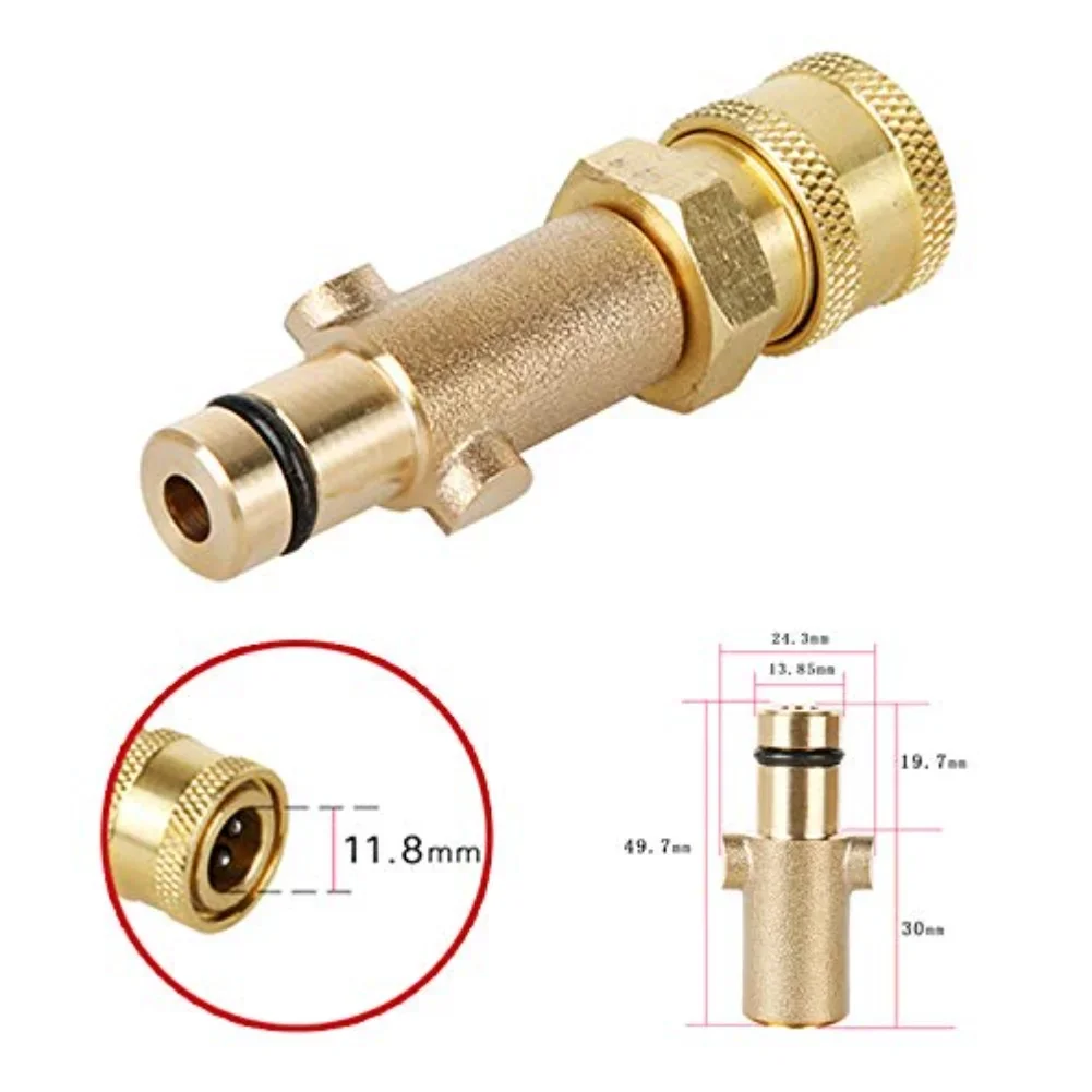High Pressure Washer Adapter Quick Connect Leak Proof For Connecting Foam Sprayer And Home Garden Cleaning Tasks
