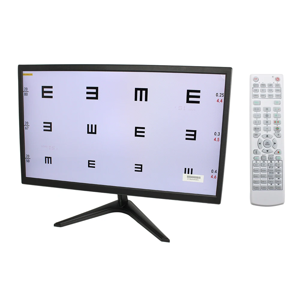 جهاز عرض VC8 بشاشة 21.5 بوصة بشاشة عرض LCD لقياس حدة البصر والرؤية جهاز عرض لامتحان العيون البصرية