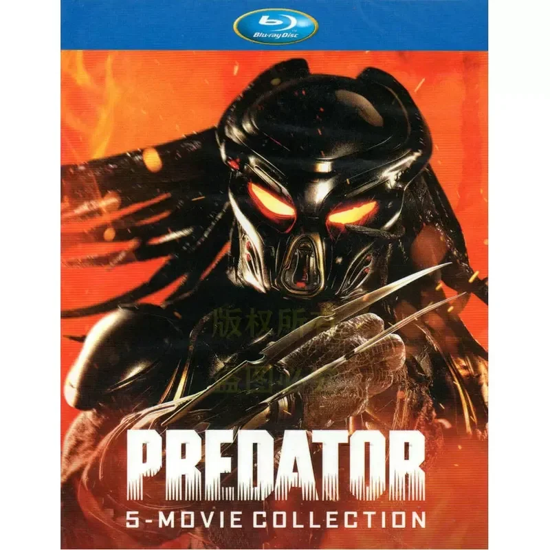 American Science Fiction Action Horror Movies Predator 1-5 High Definition BD Blu-ray 5 Discs
