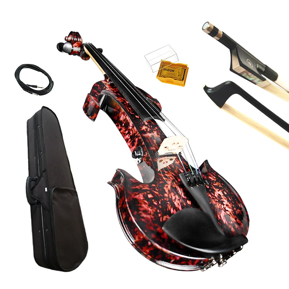 New Professional 4/4 Kinglos Electronic Violin With Case Bow