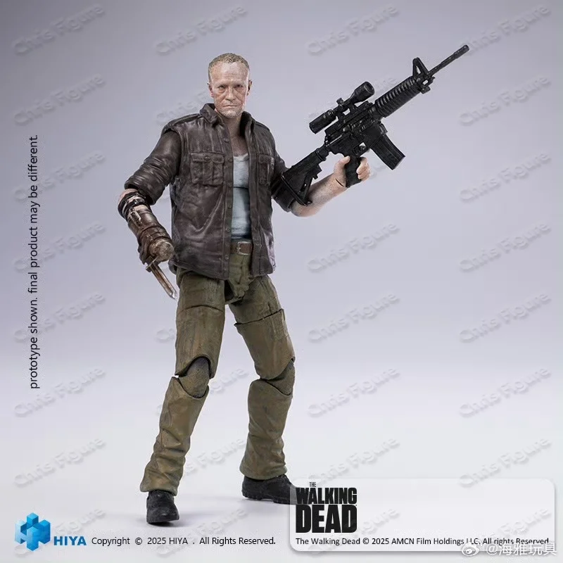 In Stock HIYA 1/18 Merle 4-inch Exquisite Mini Series The Walking Dead Anime Model Toy Action Figure