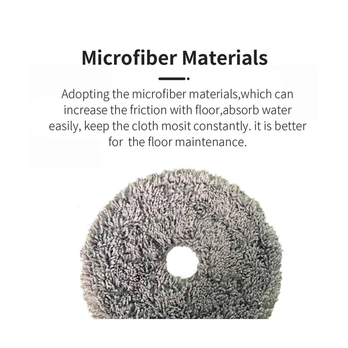 6Pcs Washable Mop Cloth for UWANT U200 Robotic Vacuum Cleaer Replacement Spare Parts