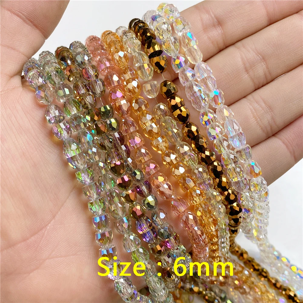 Wholesale Crystal Glass Beads Faceted Austrian Crystal Loose Spacer Beads for Jewelry Making DIY Bracelet Neckace Accessries