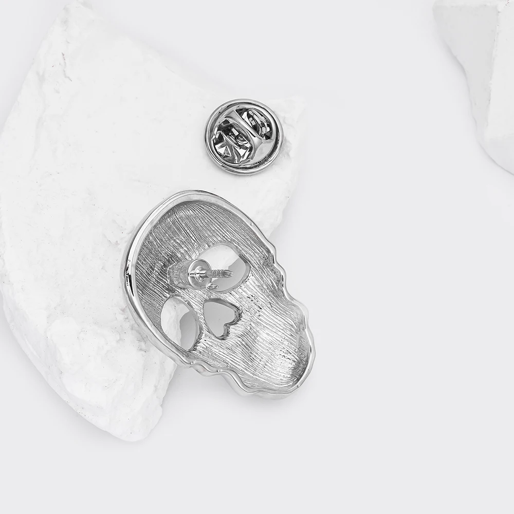 Hanreshe Medical Skull Metal Pin Brooch Backpack Lapel Badge Medicine Jewelry Gifts for Orthopedic Doctor Nurse