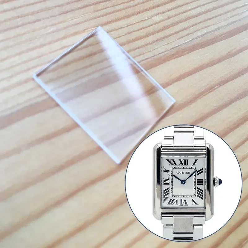 

Sapphire Crystal Glass for Cartier Tank Solo CAT3170 24X30mm Lady Watch