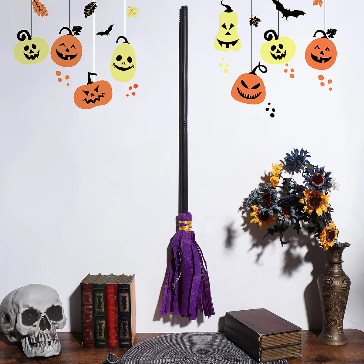 Halloween bruxas vassoura premium durável cosplay festa decorativa prop traje acessório para adultos crianças masquerade mostrar