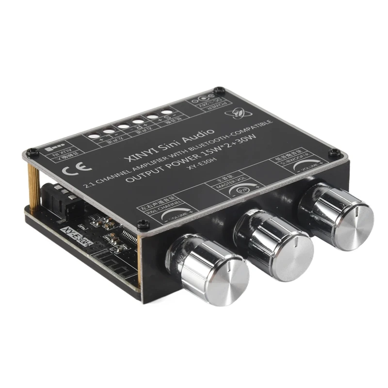 

【NEW】XY-E30H 2.1 Channel Bluetooth 5.1 Audio Power Amplifier Board Module High And Low 15Wx2+30W Subwoofer Amplifier Speaker