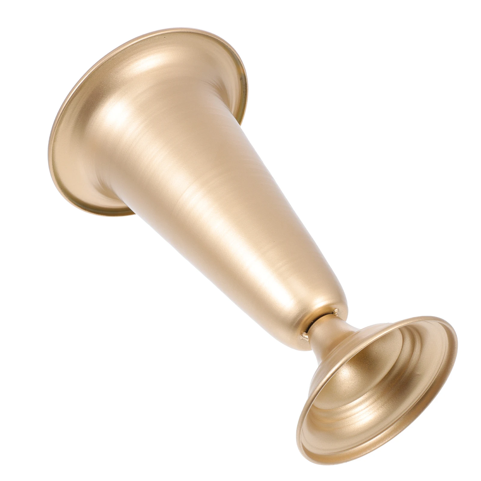 

Golden Iron Vase Floral Arrangement Creative Decor Desktop nament Home Office Exhibit DIY Environmental Friendly High Quality