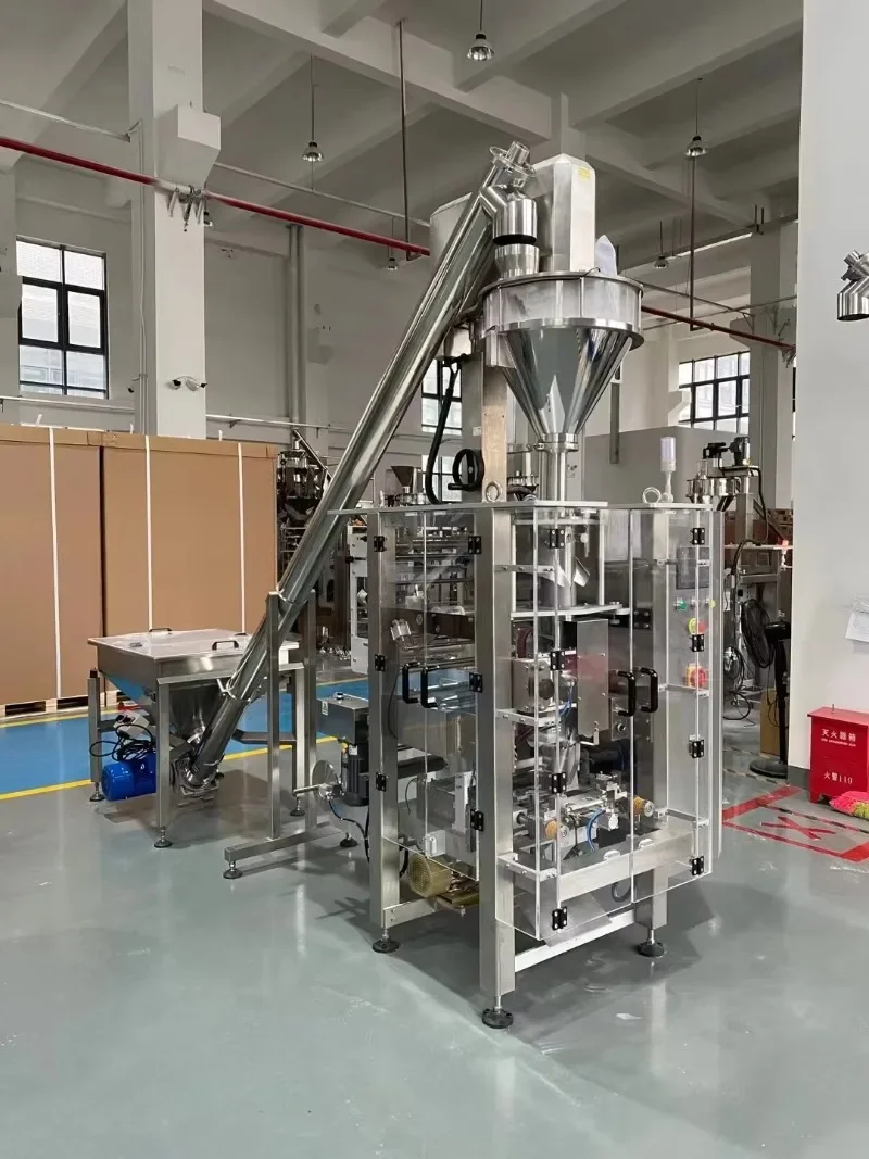 High Precision Auger Filler Coffee Milk Powder Corn Flour Packaging Machine Vertical Flow Sealing Pack Machine