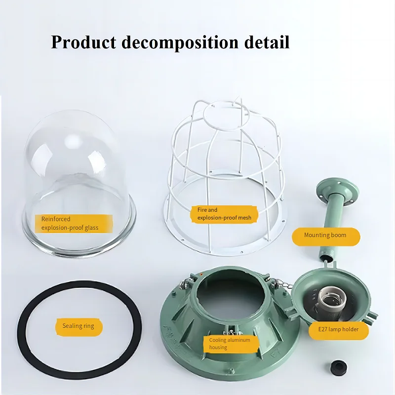 Универсальная качественная искусственная Взрывозащищенная лампа, огнестойкая мастерская, фабрика, склад, гараж, заправочная станция, светодиодный,
