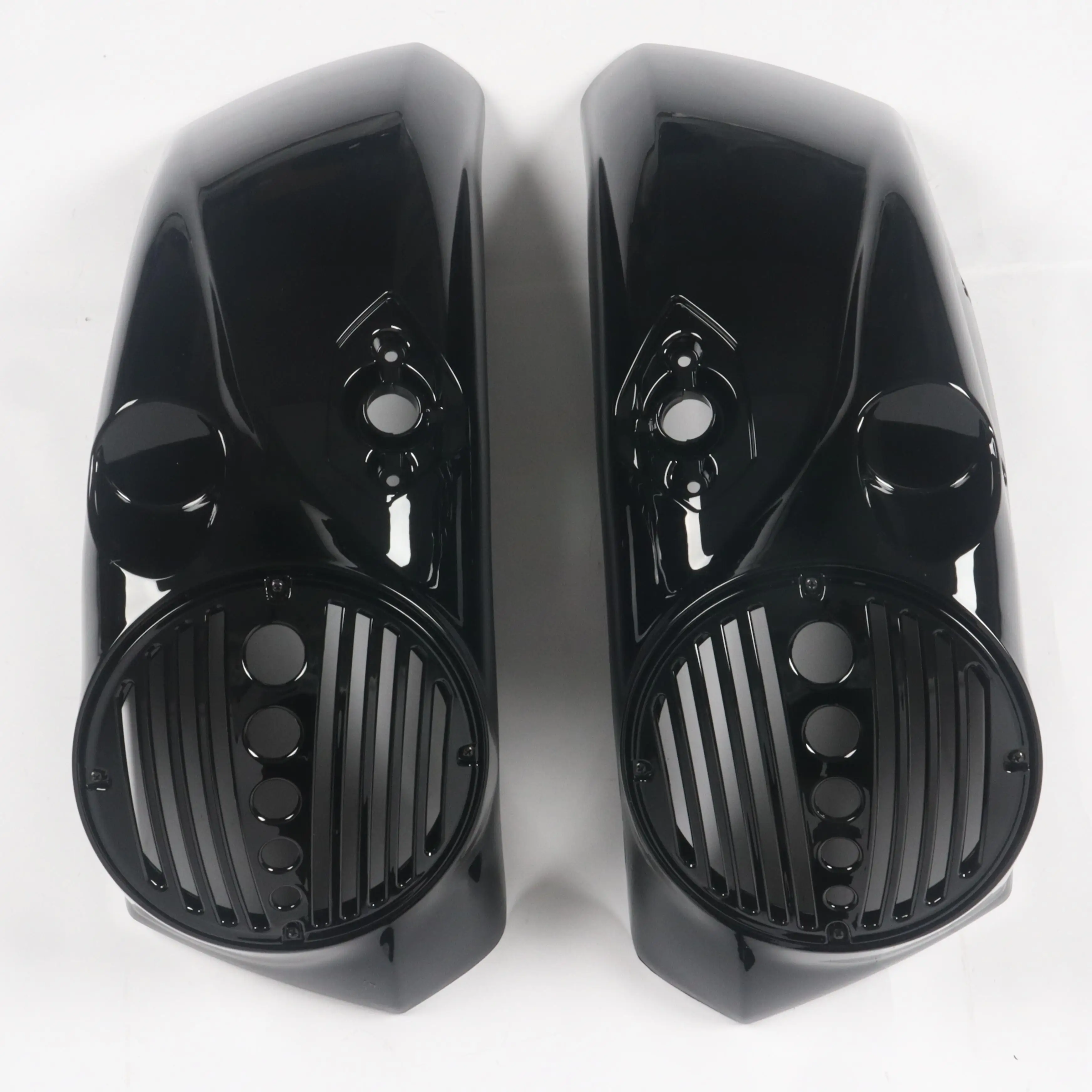 

ABS Motorcycle Audio Accessories 8 Inch Saddlebag Speaker Lids With Cover for Victory Cross Country