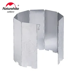 Naturehike Ultralight Outdoor 8 Plates Foldable Wind Shield Camping Stoves Windshield Foldable Gas Cookers Wind Deflectors Stove