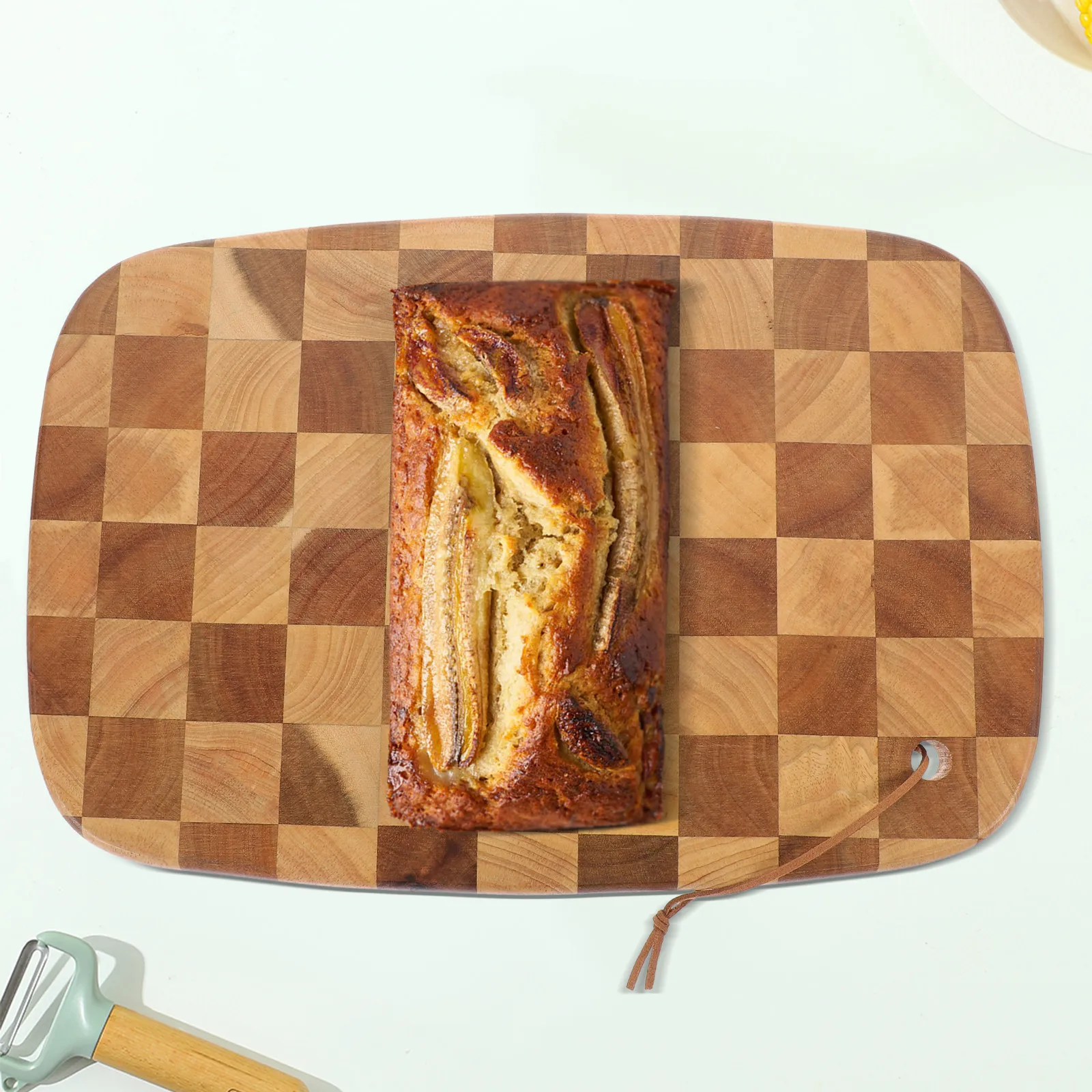 

Wood Cutting Board Double-Sided Sturdy Safe Kitchen Chopping Board for Meat Fruit Vegetable Meal Prep Serving Cutting Boards
