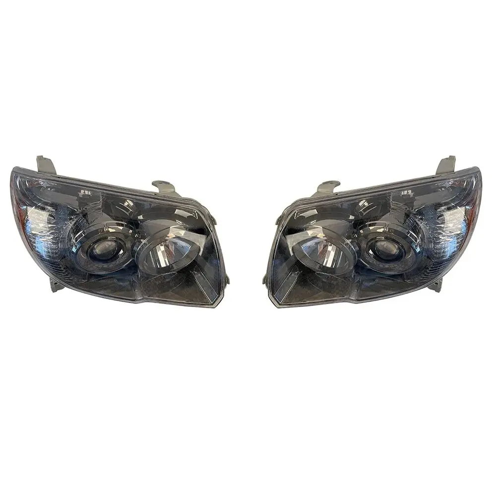 A Pair Automobile Headlamp For Toyota Hilux Surf 4Runner VZN215 2002 to 2008 81560-35290 212-11L6 White Black