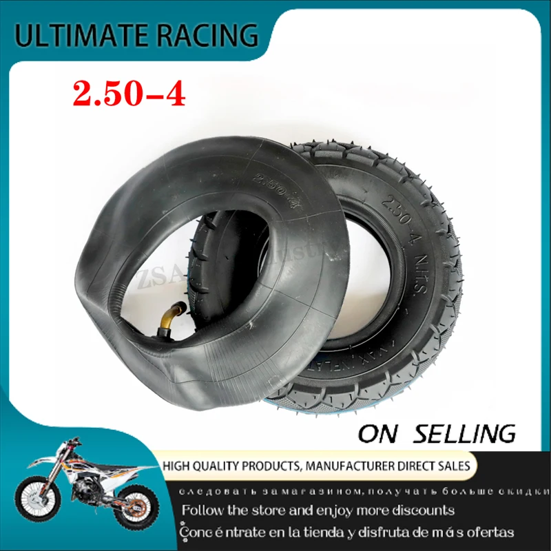 2.50*4 Pneumatic Tyre, For Hand Trucks, Utility Cart, Lawn Mowers, Wheelbarrows, Dollys, Scooters 2.50-4 Tires Inner Tube