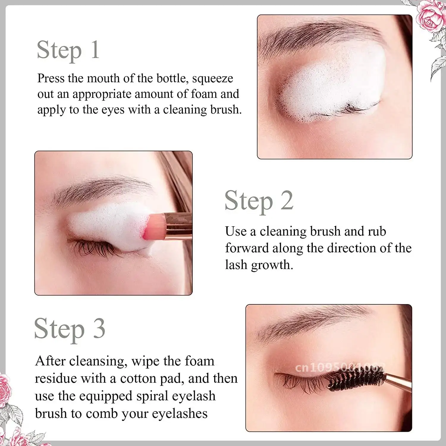 50ML Eyelash Extension Cleanser Shampoo Kit Mousse Fast Makeup With Women Glue Cleaning Set Removal Brush Foam For Deeply