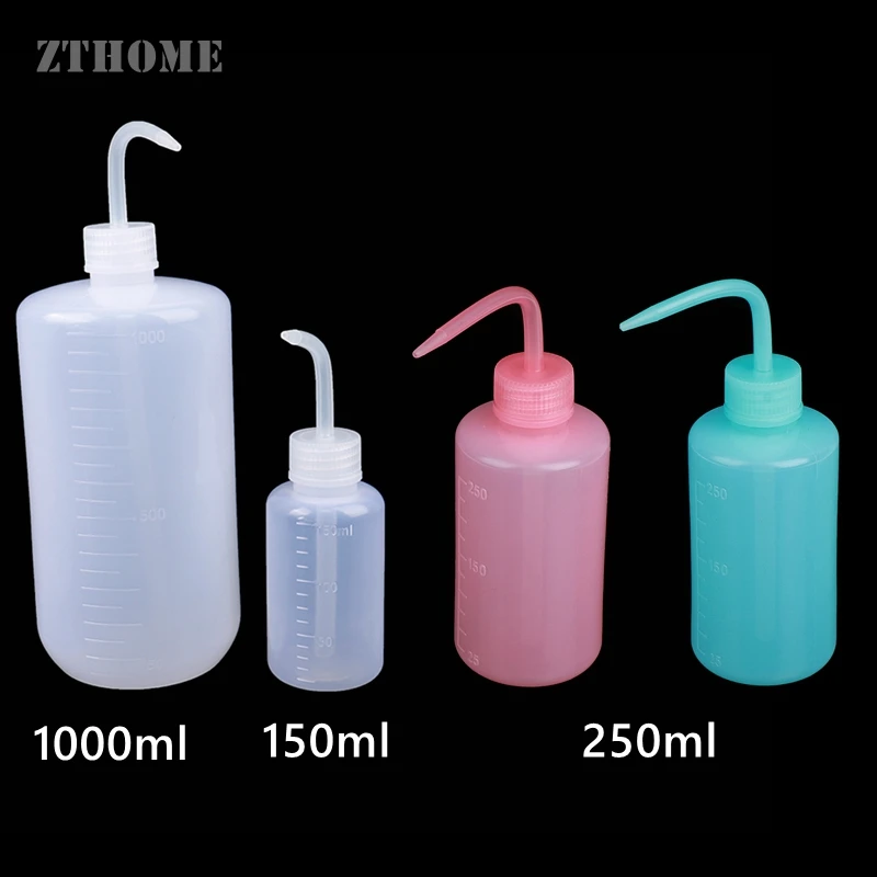 150/250/1000ml Tattoo Diffuser Squeeze Bottle Succulent Potted Plant Watering Pot Green Soap Wash Clean Lab Non-Spray Bottles