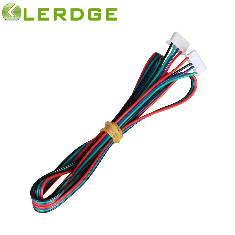 Lerdge 3D Printer Motor Connector 4pcs/lot DuPont line XH2.54 4pin to XH2.0 6pin White Terminal 4pin Stepper Motor Cable