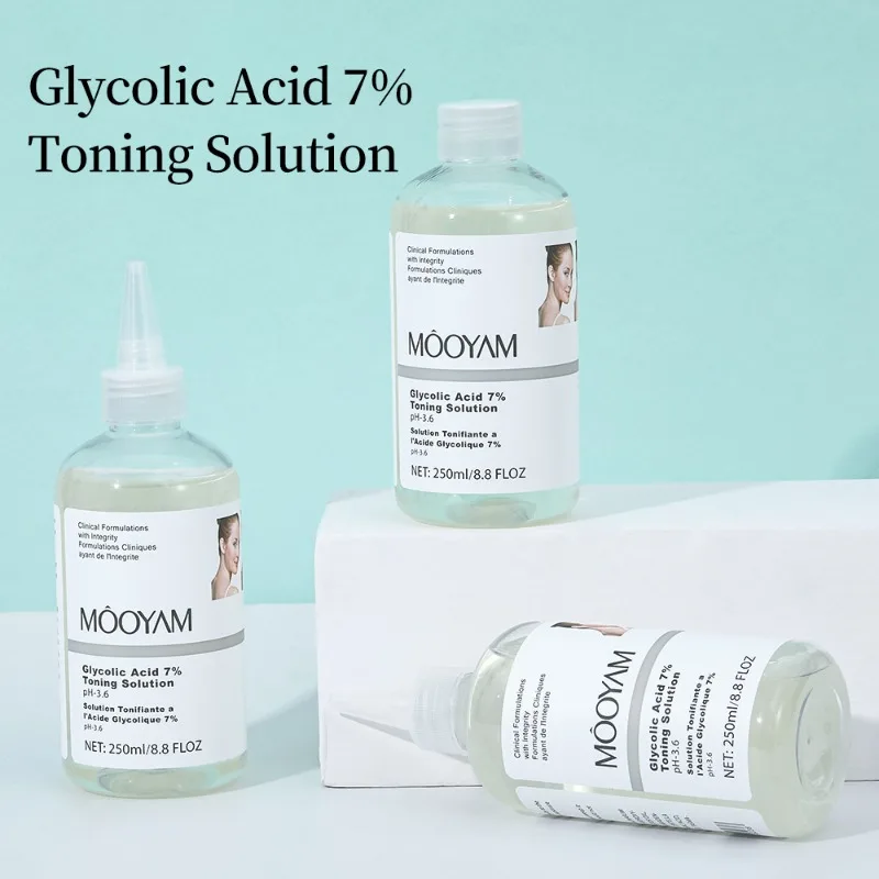 

7% Glycolic Acid Exfoliating Toner 250mL Fruit Acid Facial Toner Hydrating Moisturizing Smooth Skin Texture