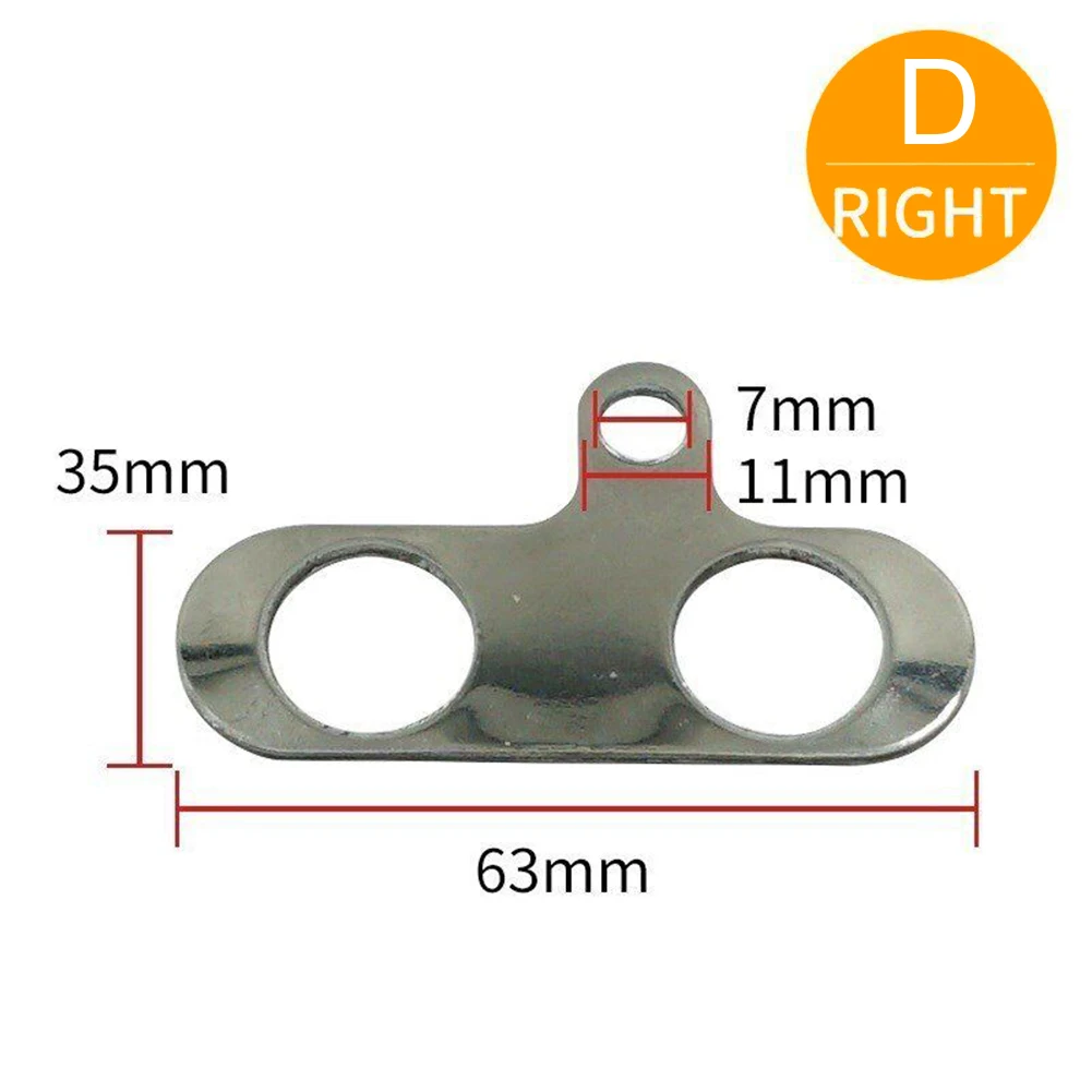 Stainless Steel LED Motorcycle Switch Handlebar Tap Mirror 16MM Fixed Button Switch Fog Light Switch Bracket Waterproof