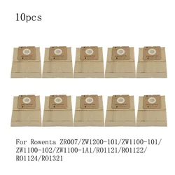 10pcs RO1124/RO1131 Vacuum Cleaner Dust Bags,For Rowenta ZW1100-101/ZW1200/RO1132/RO1136/RO1321/RO1336 Disposable Paper Dust Bag