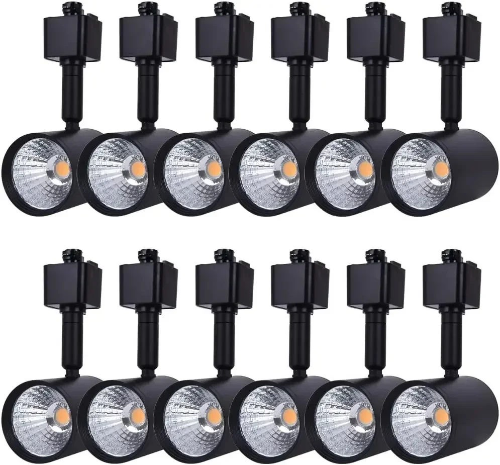 

12 Pack LED Track Lighting Heads Compatible with Single Circuit H Type Rail Ceiling Spotlight for Accent Task Wall Art Exhibitio