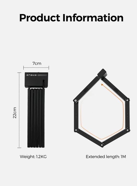قفل الدراجة ENGWE قفل الدراجة القابل للطي لمحرك الدراجة PRO/M20/L20/EP 2 PRO /ENGINE X /E26 #3