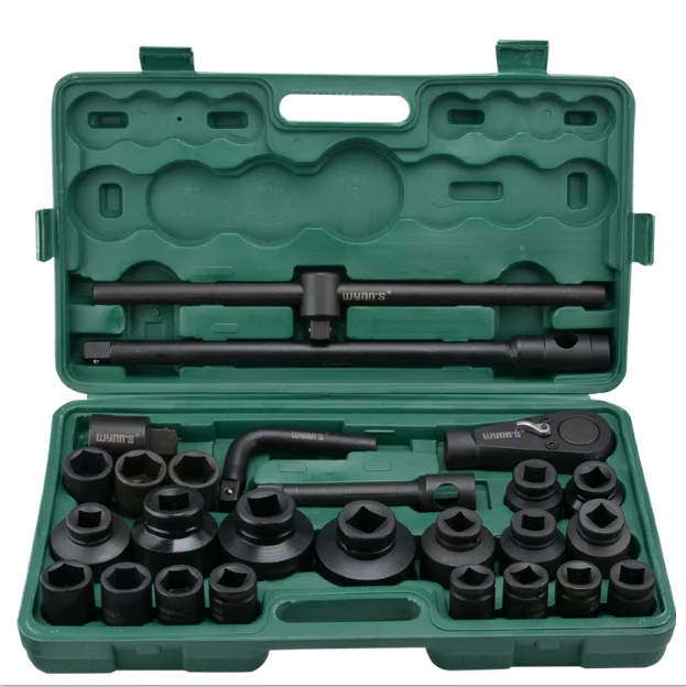 

21 Pcs 20mm Factory Price Heavy Duty Black Hand Tools Portable Repair Kit Socket Wrench Set With Plastic Box And Ratchet Handle