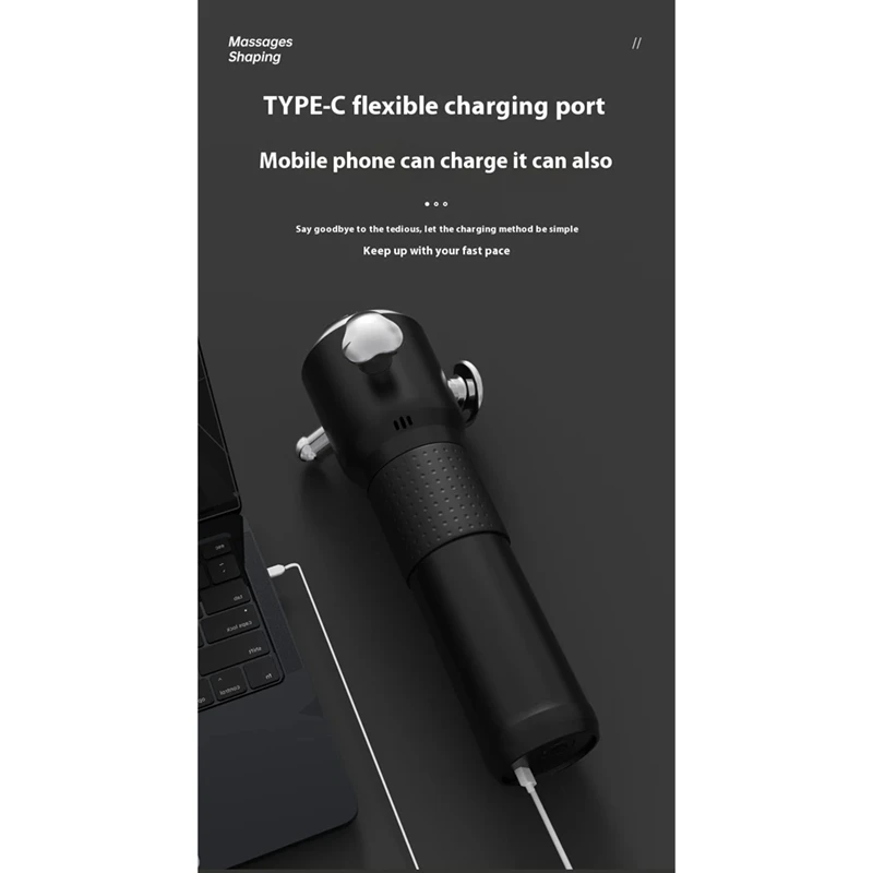 

Многофункциональный прибор для освобождения фасции Трехмерная высокочастотная вибрация 4 зоны массажа Массаж всего тела-AC17