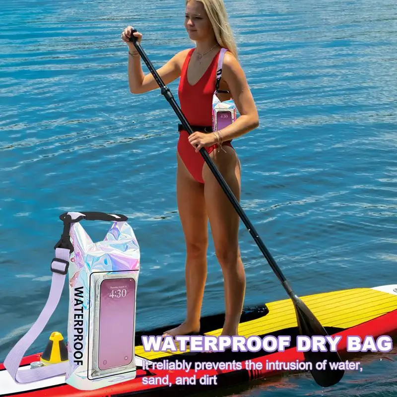 Waterproof Phone Bag Outdoor Touch Screen Dry Bag Rafting Dry Bag Beach Cell Phone Case Boating Swimming Dry Bag